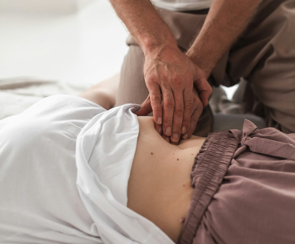 Massage therapy session to help alleviate back pain at Irving Chiropractic
